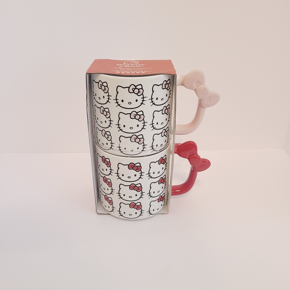 Hello Kitty Mug Set - Pink and Red - Picture 3 of 5